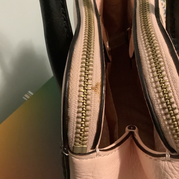 Kate Spade Satchel. Pink/black. - Picture 5 of 5